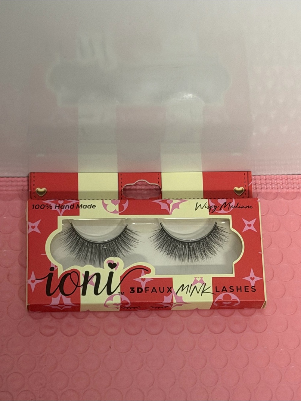 3D Faux Mink Lashes - Pink Red Packaging